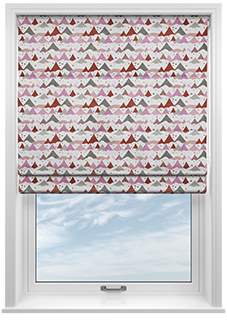 Cloudy Peaks, Petal - Twist&Fit Roman Blind